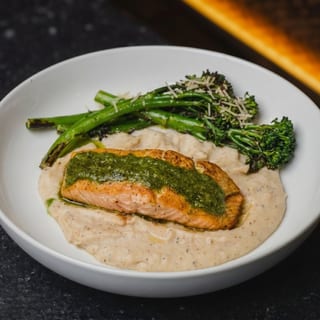 Salmon al Pesto
